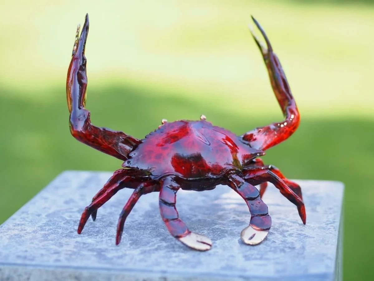 -Bronzefigur Krabbe-