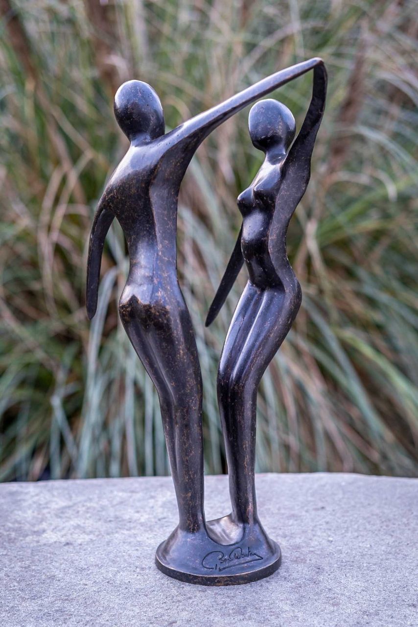 -Bronzefigur modernes tanzendes Paar-