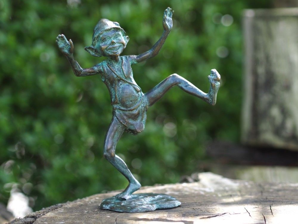 -Bronzefigur Pixi tanzend-