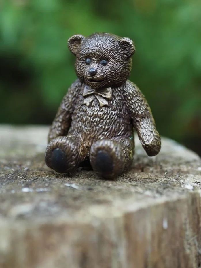 -Bronzefigur Teddy-Br klein-