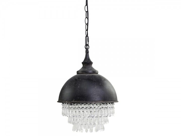 -Factory Lampe mit Prismen von Chic Antique-