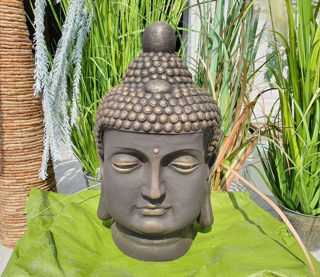 -Gartenfigur Büste Buddha -Elegance- unter Statuen/Skulpturen Statuen