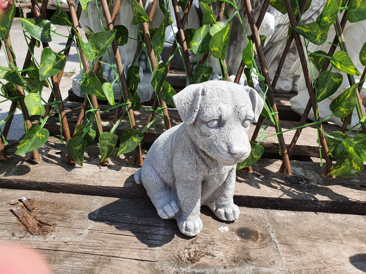 -Gartenfigur Hündchen- unter Statuen/Skulpturen Tiere Hunde