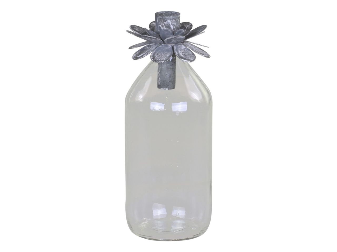 -Glasflasche mit Halter für Mini Stabkerzen von Chic Antique-