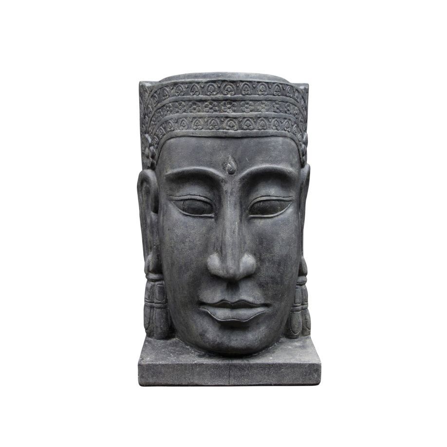 -Khmer-Kopf als Wasserspiel XL möglich - Original von Vidroflor-