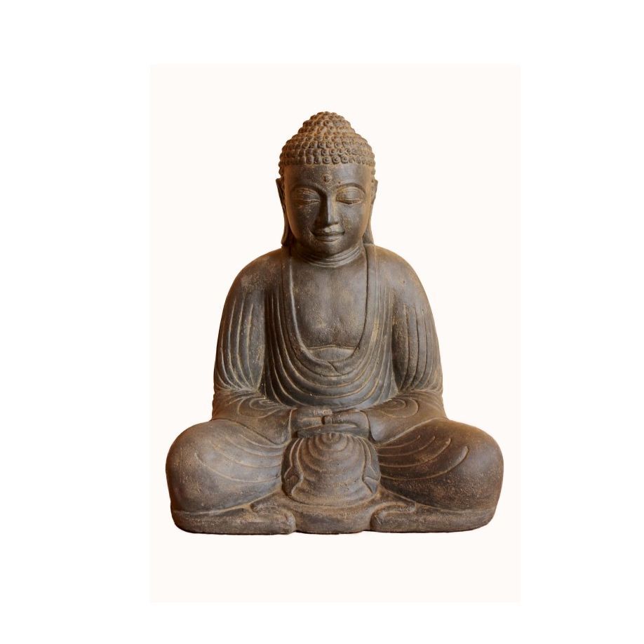 -Kleiner Japanischer Buddha- Steinguss - Original von Vidroflor-