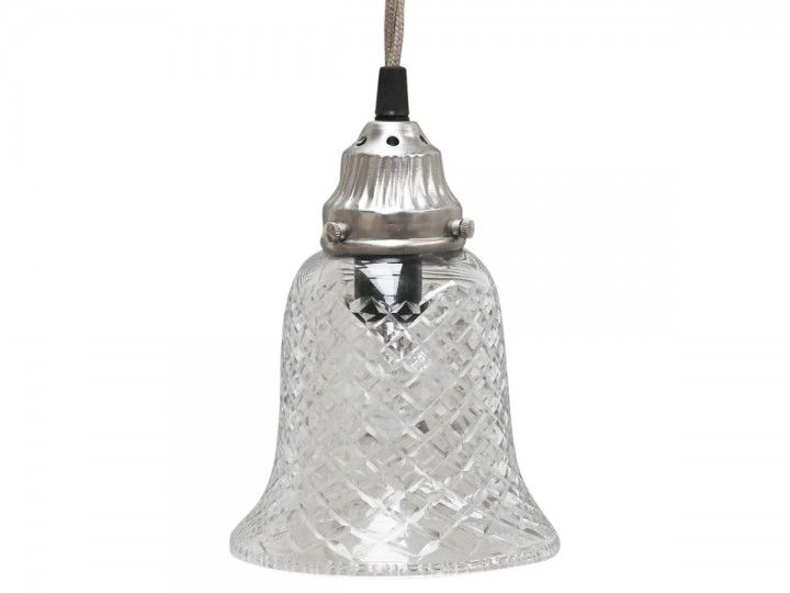 -Lampe Glocke Glas von Chic Antique-