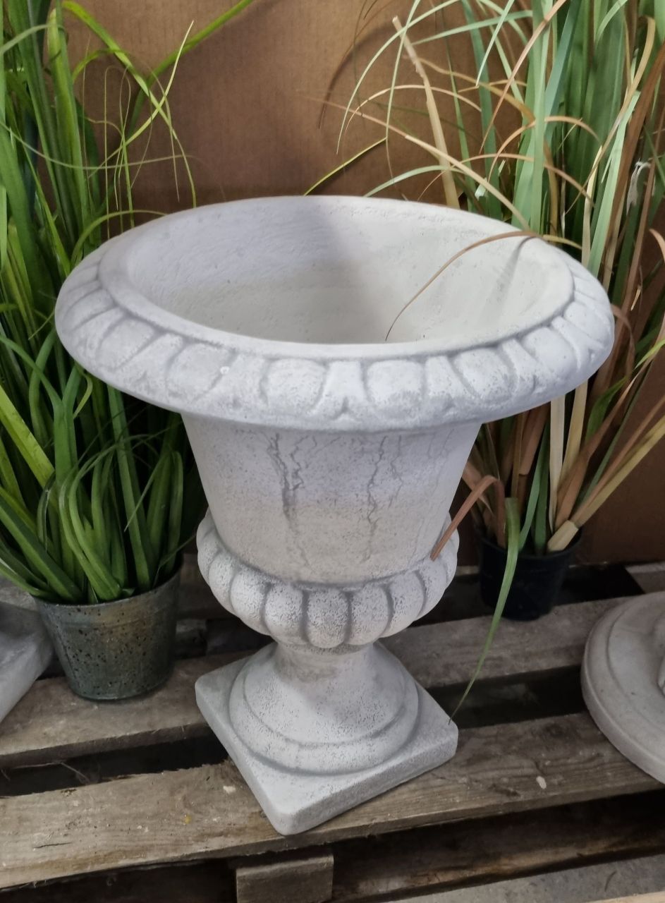 -Pflanzgefäss- Vase- antik grau- unter Rund um den Garten Pflanzgefäße