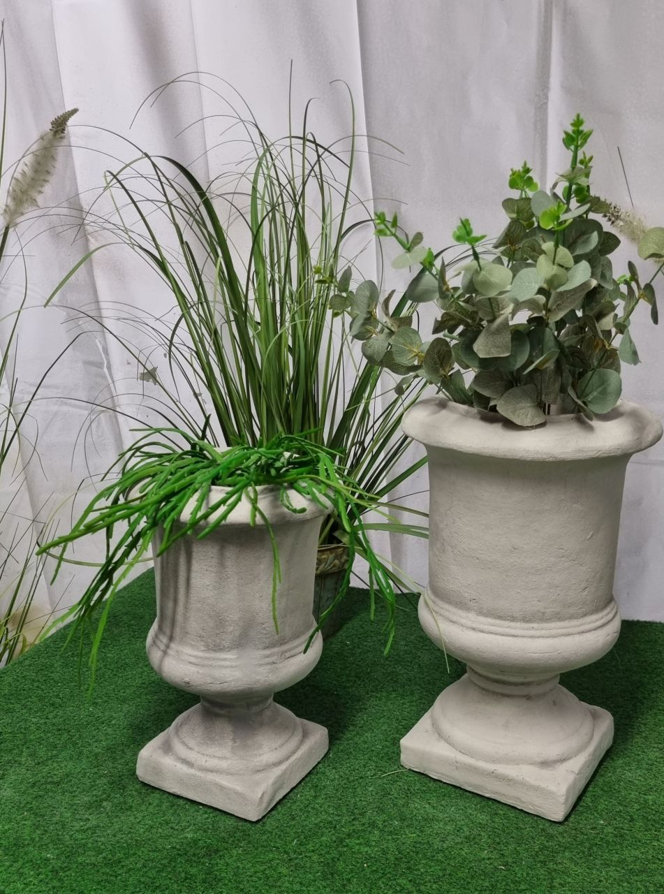 -Pflanzgefäss- Vase -Rustikal- verschiedene Grössen antik grau- unter Rund um den Garten Pflanzgefäße