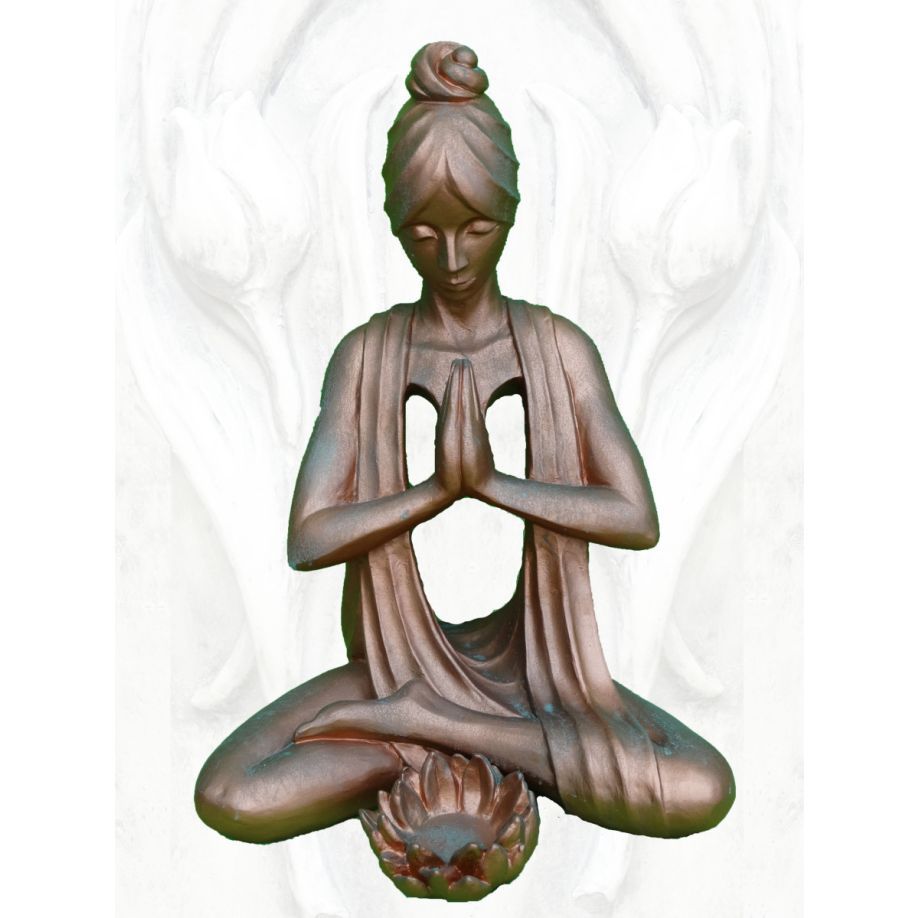 -Yoga Spirit -Manipur-Solarplexuschakra- Kupfereffekt - Original von Vidroflor-