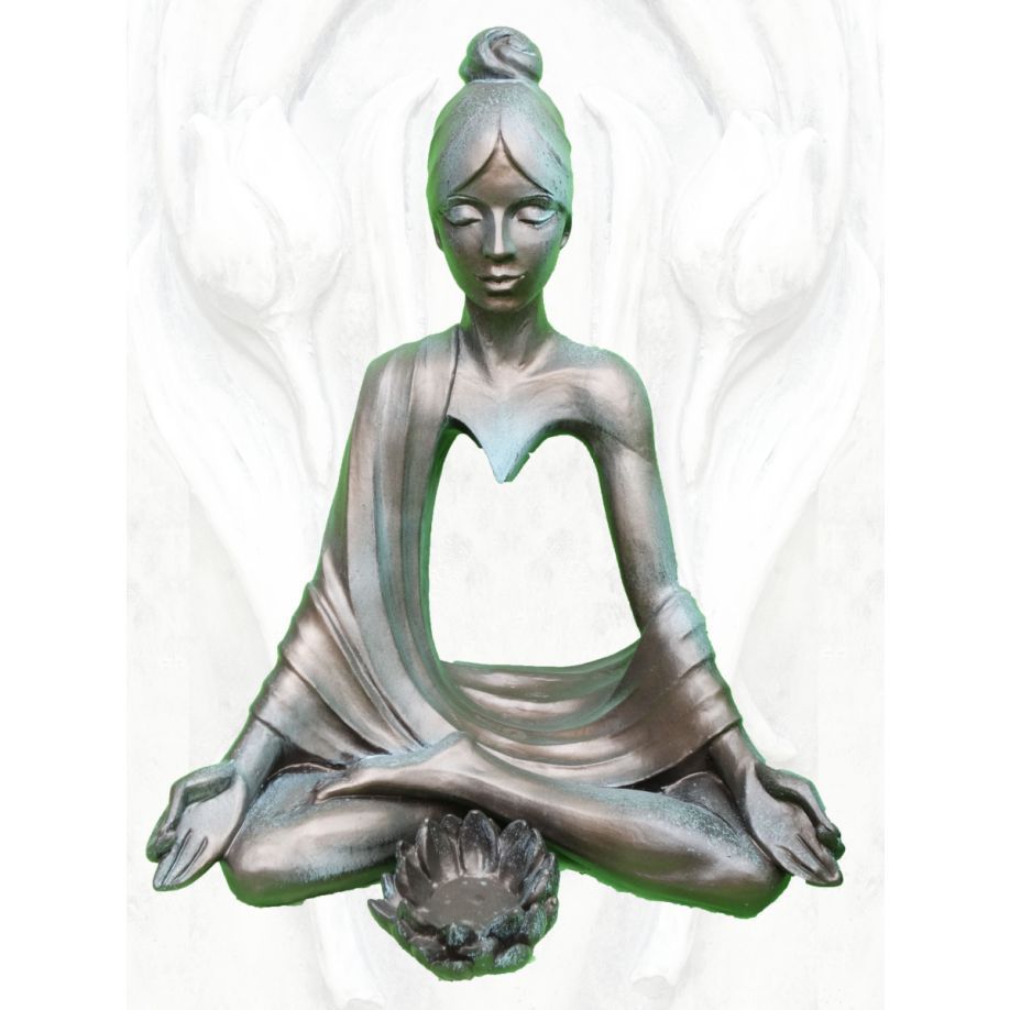 -Yoga Spirit -Sahasrara-Kronenchakra- Bronze Opik - Original von Vidroflor-