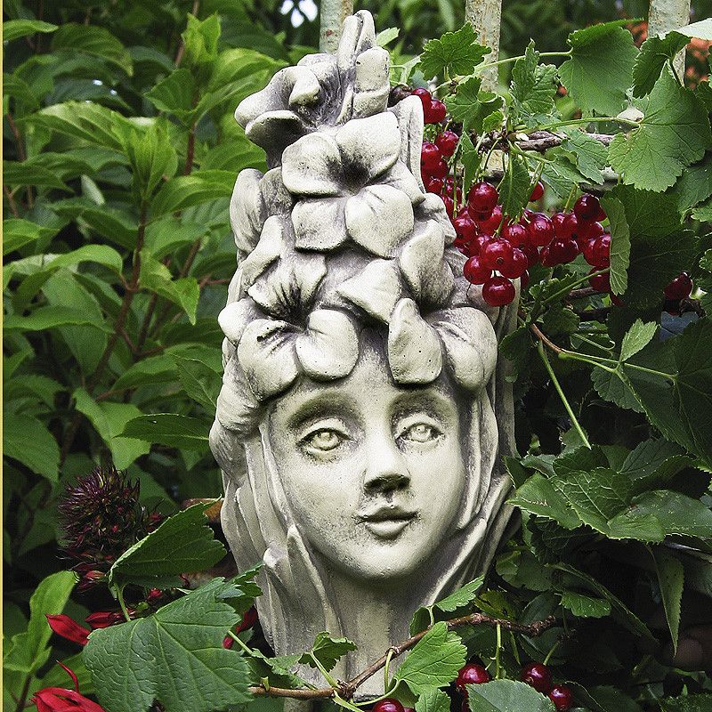 Blumenkind Gladiole- Betonguss inkl- Metallstab von Zauberblume unter Zauberblume Figuren