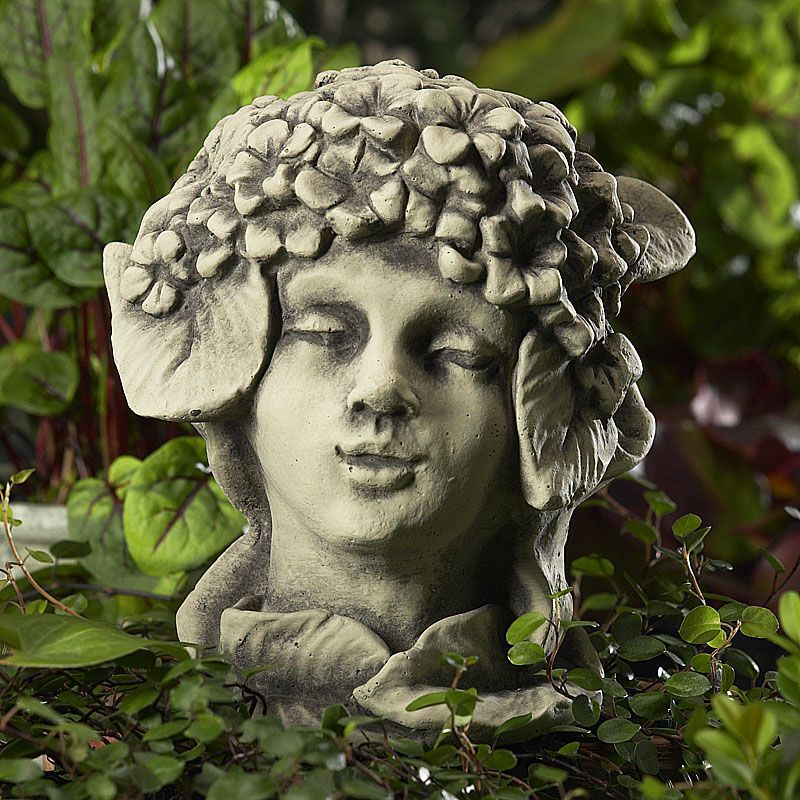 Blumenkind Hortensie- Betonguss inkl- Metallstab von Zauberblume unter Zauberblume Figuren