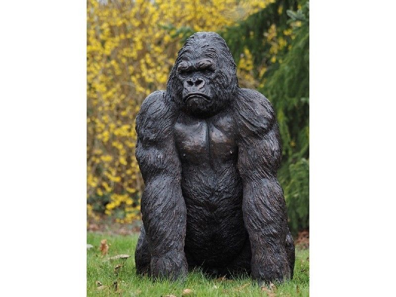 Bronzefigur Gorilla