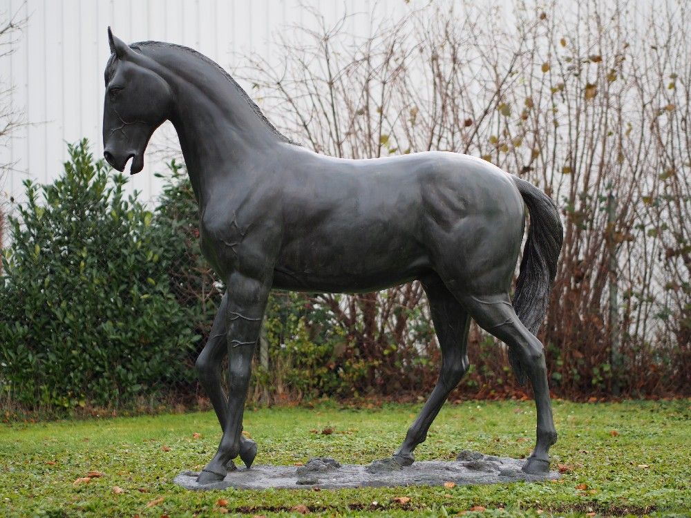 Bronzefigur Grosses Pferd in Lebensgrsse unter Bronze und Metall Figuren