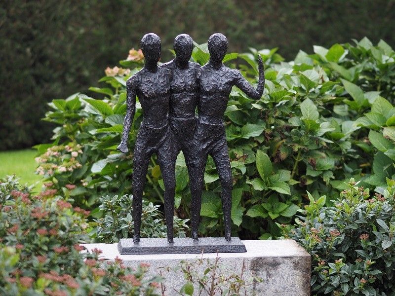 Bronzefigur Modernes Mnner Trio