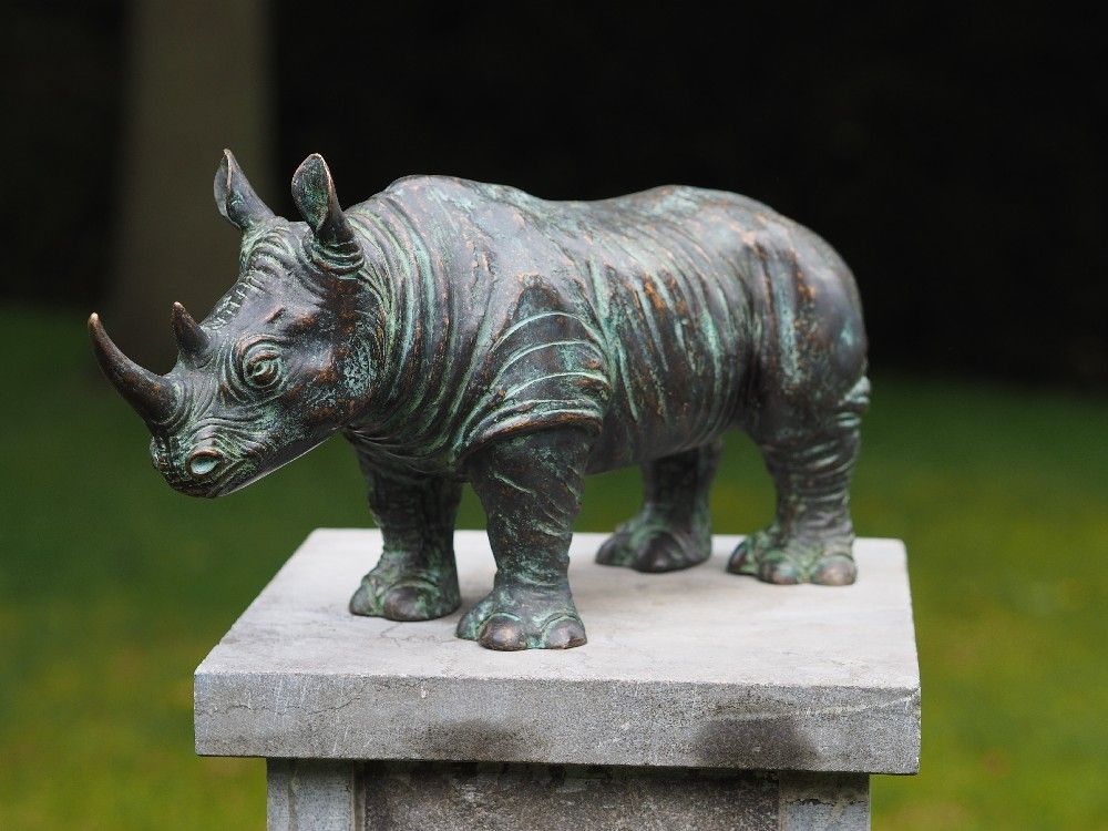 Bronzefigur Rhino unter Bronze und Metall Figuren