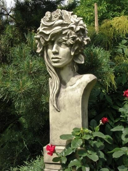 Gartenfigur Büste Moderne Romantik SOMMER (Rosi)- Steinguss - Original von -