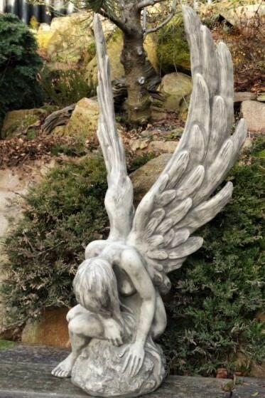Gartenfigur Engel ATHENE- Steinguss - Original von Vidroflor