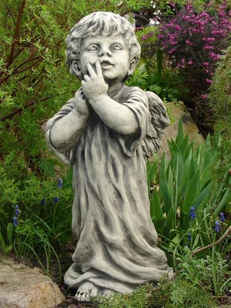 Gartenfigur Engel- ZECHIEL- Steinguss - Original von Vidroflor