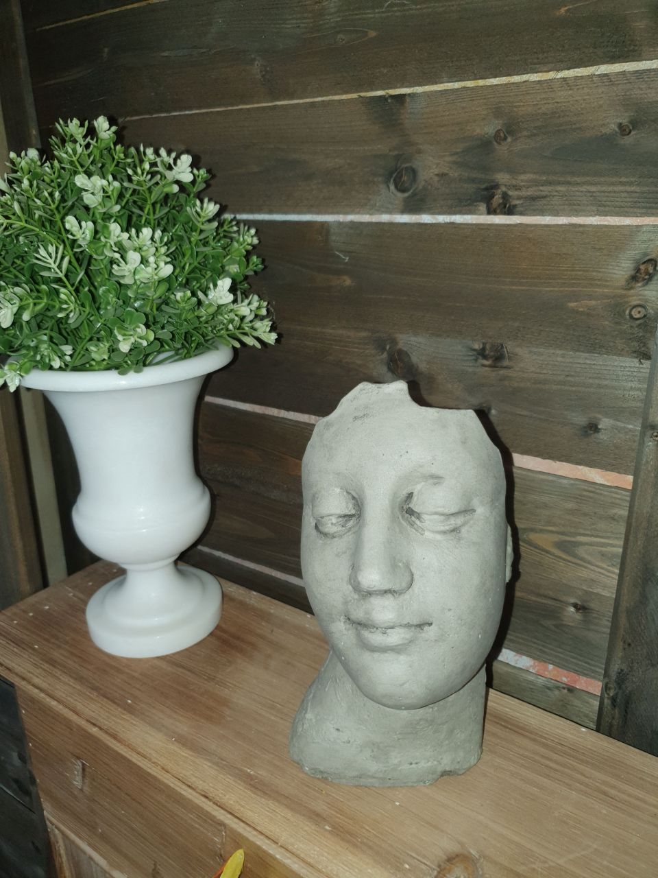 Gartenfigur Kleines Gesicht- antik unter Statuen/Skulpturen Religion und Kultur
