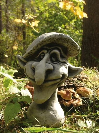 Gartenfigur Magic Mushrooms- LEONARDO- Steinguss - Original von Vidroflor