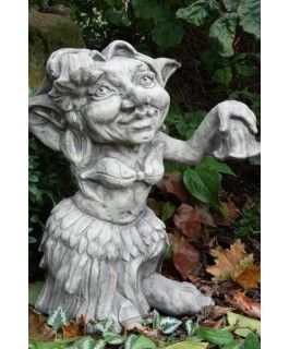 Gartenfigur Musiker-Troll Tänzerin - Original von Vidroflor