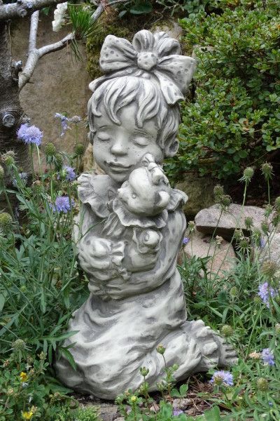 Gartenfigur Sarah Kay LEONIE- Steinguss - Original von Vidroflor