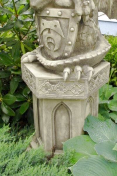 Gartenfigur SOCKEL FR TRWCHTER- sechseckig- Steinguss - Original von Vid- unter Vidroflor Fantasy