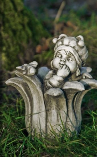 Gartenfigur Sprössling BIENE- Steinguss - Original von Vidroflor