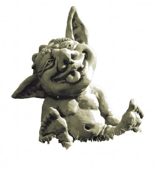 Gartenfigur Troll-Baby FIN- Steinguss - Original von Vidroflor