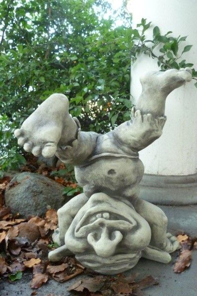 Gartenfigur Troll KONRAD- Steinguss - Original von Vidroflor