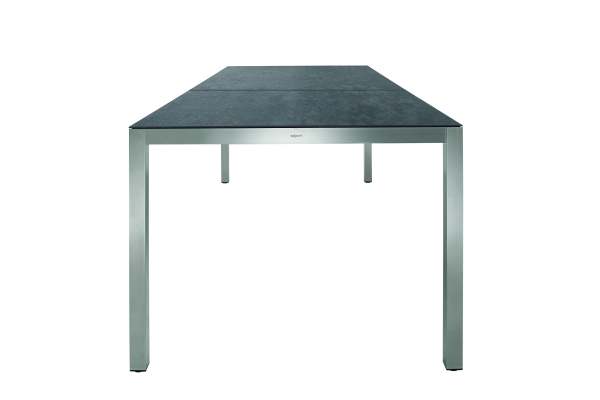 Solpuri Classic Edelstahl Tisch 300x100 cm mit 2-tlg- Tischplatte