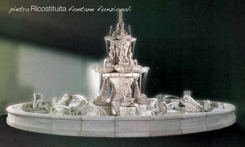 Springbrunnen-Etagenbrunnen Tritoni Made in Italy